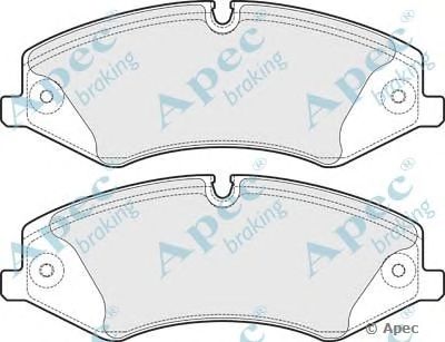 APEC BRAKING pad1730 -  Комплект тормозных колодок, дисковый тормоз